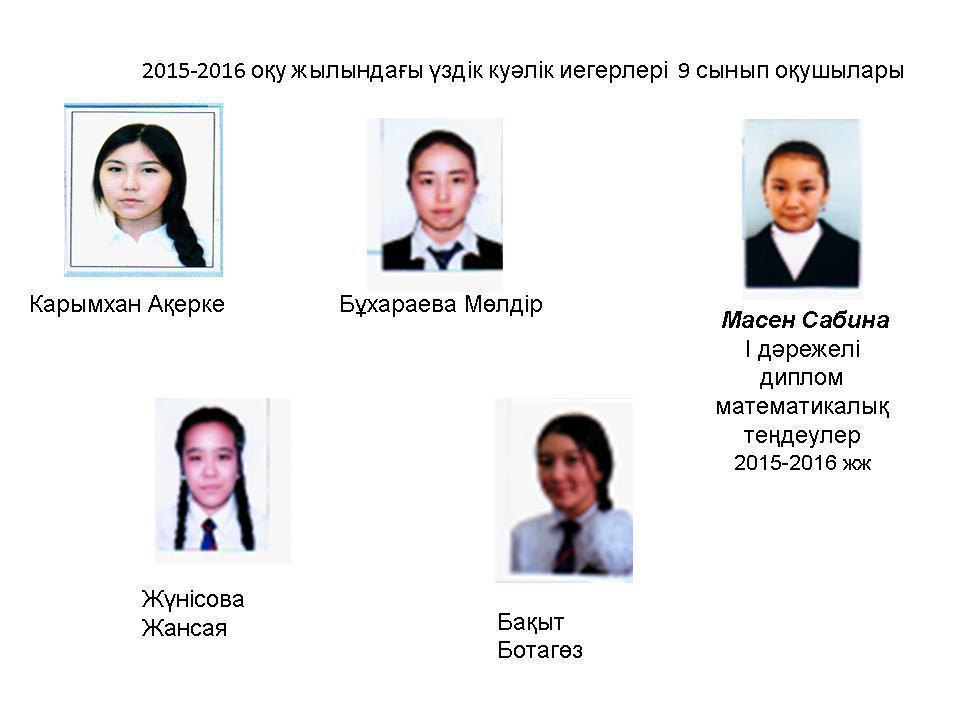 оқушы жетістіктері