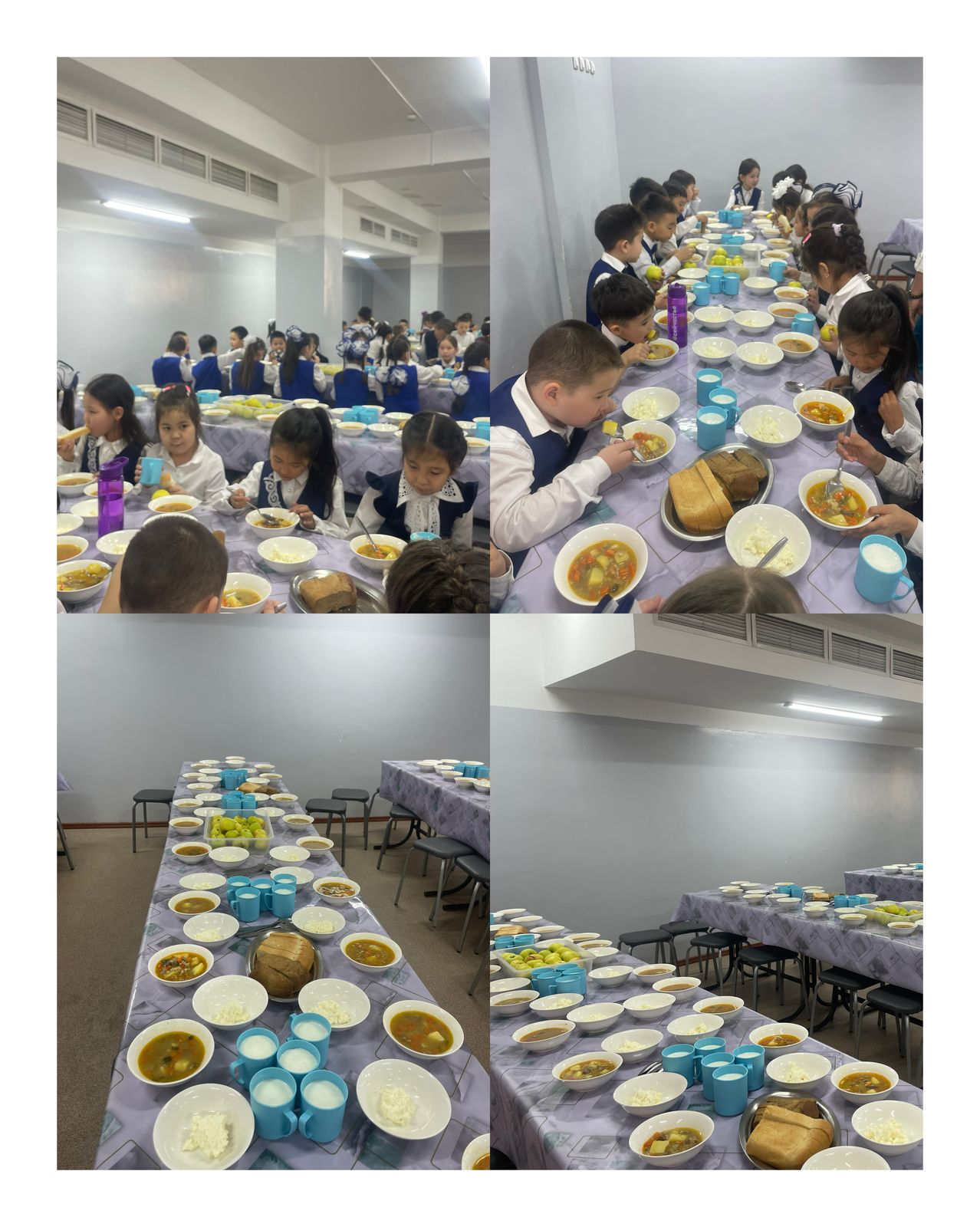 Дұрыс тамақтану -денсаулық кепілі"тақырыбында мектеп асханасында  ыстық тамақпен білім алушыларды қамту сәті